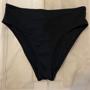 Solid & Striped Black High Waisted Bikini Bottoms